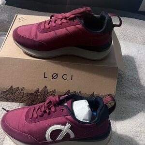 NWT | LØCI Fusion Wine Sneakers, Women's Size 40